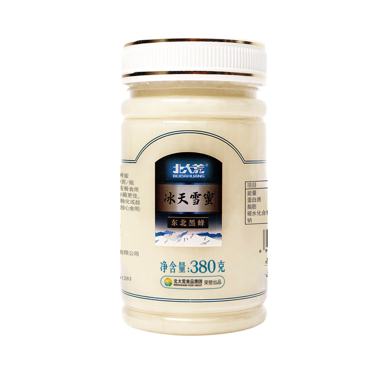 北大荒东北黑蜂 椴树冰天雪蜜 纯蜂蜜380g压榨成熟蜜冲饮礼品 菜管家商品