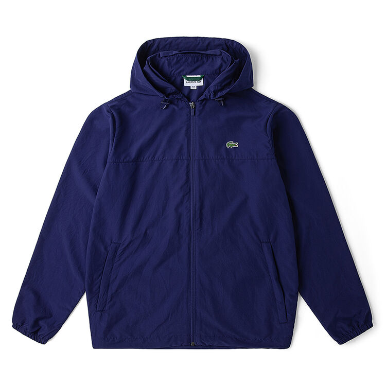 lacoste法国鳄鱼男装春季时尚休闲防泼水轻质短款外套男bh350778x海蓝