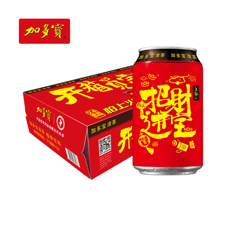 加多宝凉茶植物饮料 茶饮料 310ml*24罐 (新老包装随机发货) 菜管家商品