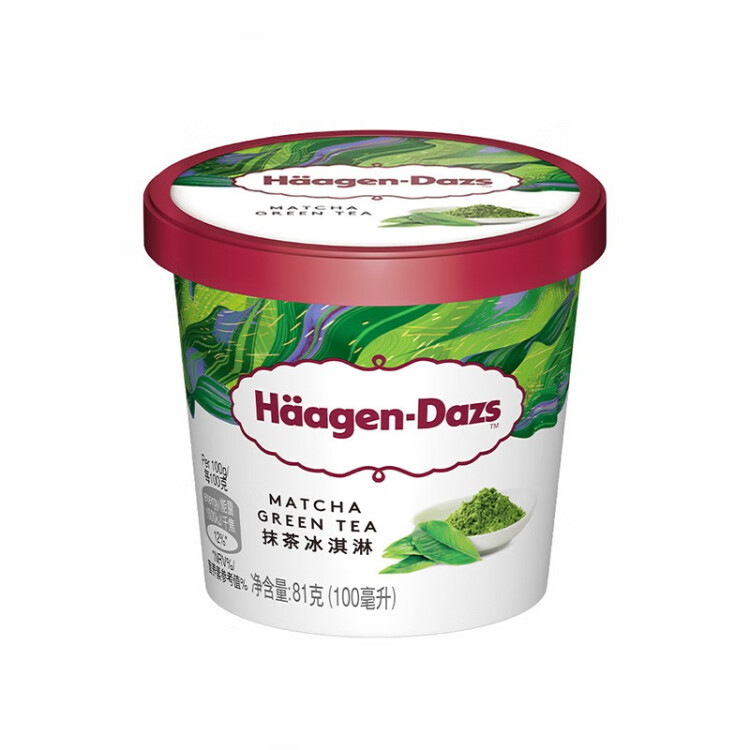 哈根达斯（Haagen-Dazs）经典抹茶口味冰淇淋 100ml/杯 光明服务菜管家商品 