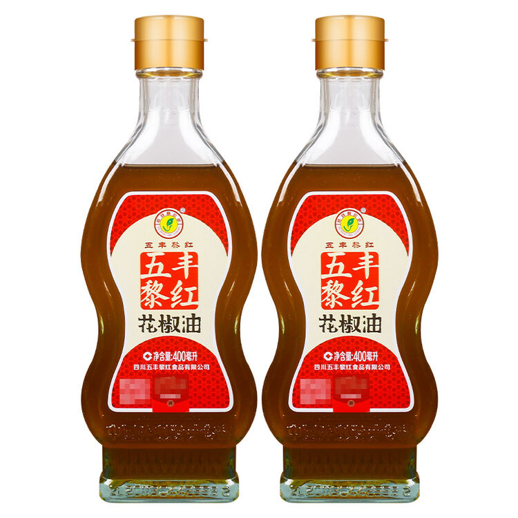 五丰黎红汉源花椒油400ml*2 家用小瓶四川特产特麻调味麻椒油【图片