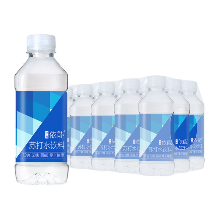 依能 鋅強(qiáng)化 無(wú)糖無(wú)汽弱堿蘇打水飲料 350ml*15瓶 塑膜裝 飲用水 光明服務(wù)菜管家商品