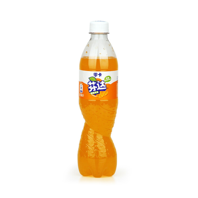 可口可乐（Coca-Cola）芬达 Fanta 无糖零卡橙味汽水饮料500ml*12瓶 整箱装 菜管家商品 商品图