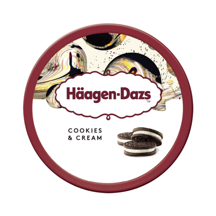 哈根達(dá)斯（Haagen-Dazs）【楊冪同款】經(jīng)典曲奇香奶口味冰淇淋 100ml/杯 菜管家商品