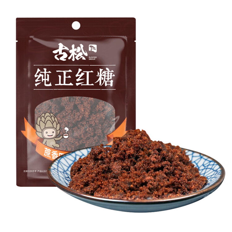 古松 紅糖 純正紅糖300g 甘蔗熬制純正紅糖 二十年品牌 光明服務(wù)菜管家商品