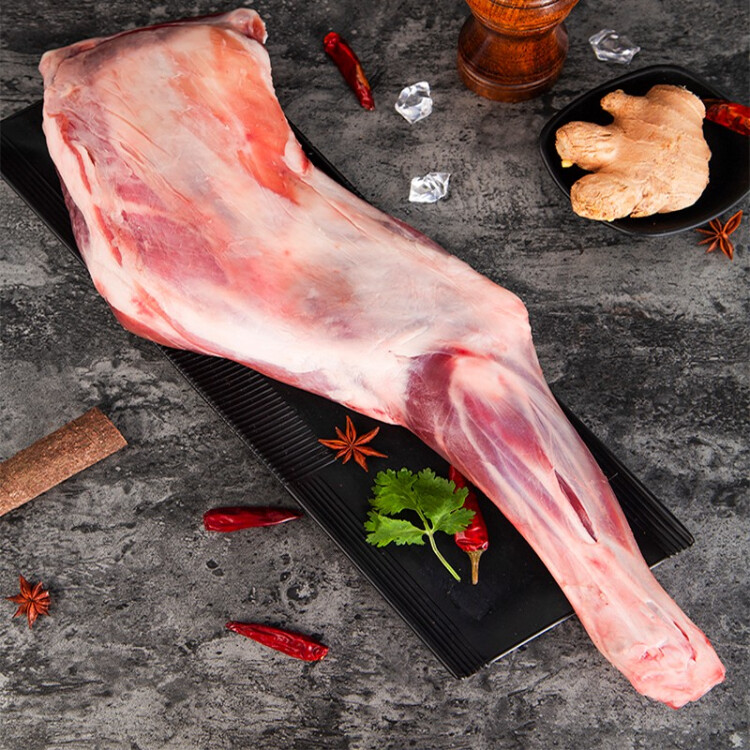 涝河桥 宁夏滩羊 羊前腿 1.5kg/条 原切羊腿滩羊肉生鲜烧烤食材 光明服务菜管家商品 
