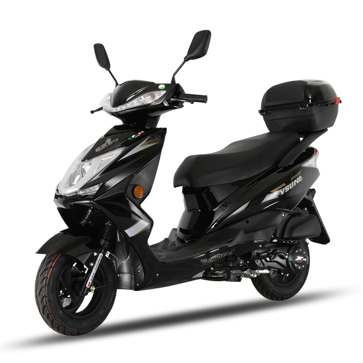 国四电喷坤豪牌新款版超级鹰摩托车125cc燃油车男女时尚踏板车省油可