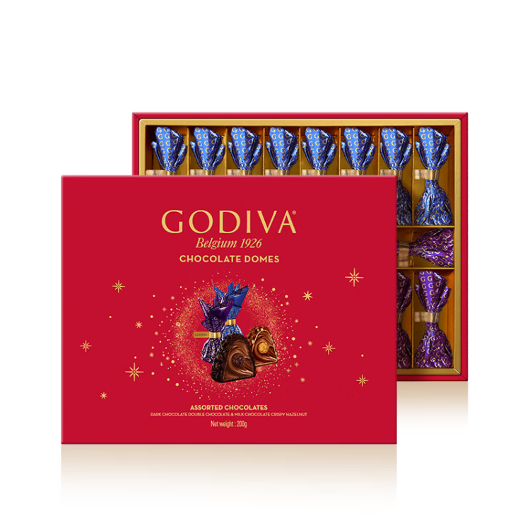 歌帝梵(GODIVA)臻粹巧克力礼盒精选20颗装200g生日礼物送女友伴手礼