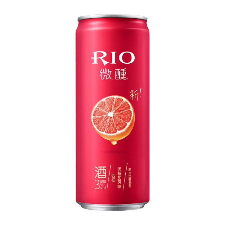 锐澳（RIO）洋酒 预调 鸡尾酒 果酒 微醺系列 3度 330ml*8罐（4种口味） 菜管家商品