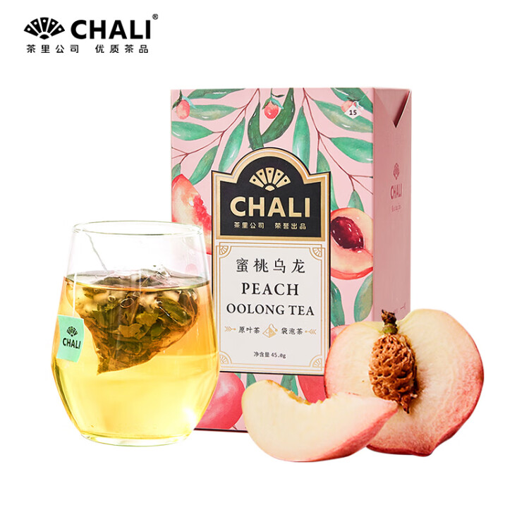 CHALI茶里公司花草茶蜜桃乌龙茶15包水果茶包可冷泡乌龙茶叶 光明服务菜管家商品