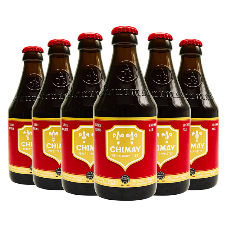 智美（Chimay） 红帽 修道士精酿 啤酒 330ml*6瓶 比利时进口 春日出游 光明服务菜管家商品 
