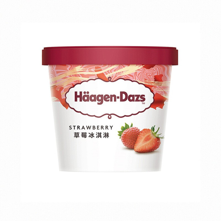 哈根達(dá)斯（Haagen-Dazs）【楊冪同款】經(jīng)典草莓口味冰淇淋 100ml/杯 光明服務(wù)菜管家商品