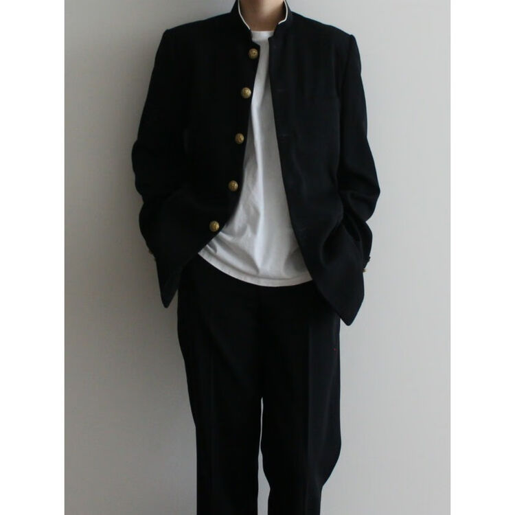 奥计（aoji）dk制服中山装日系复古dk制服西装男套装诘襟服宽松痞帅jk学生班服 黑西服 S +胸牌【图片 价格 品牌 评论】-京东