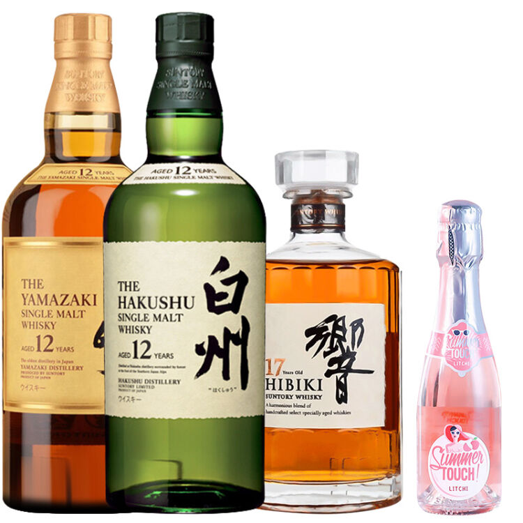 三得利（Suntory）SUNTORY 洋酒日威日本原装进口威士忌山崎12年+白州12