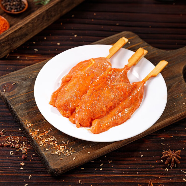 香巴度 川香雞柳950g 燒烤食材半成品 雞肉串 調味雞胸肉 油炸小吃 炸串 香嫩雞柳 