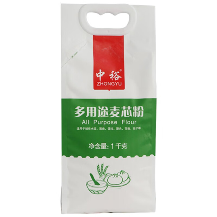 中裕 ZHONGYU 面粉 多用途麦芯粉  馒头包子水饺面条多用途 1kg 菜管家商品