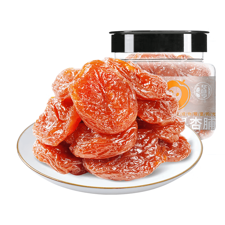 华味亨水晶杏脯150g 蜜饯果干无核大个休闲食品健康零食小吃 菜管家商品