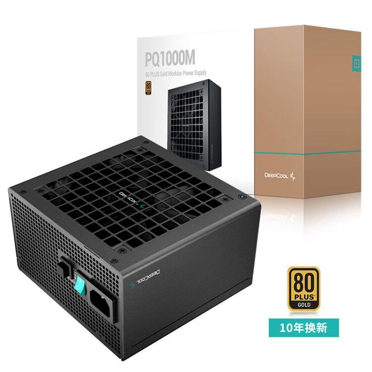 九州风神（DEEPCOOL）PQ1000M额定1000W电脑电源（全日系电容/14cm高