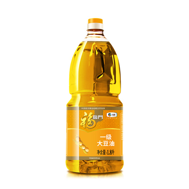 福臨門(mén) 食用油 浸出一級(jí)大豆油 1.8L 中糧出品 光明服務(wù)菜管家商品