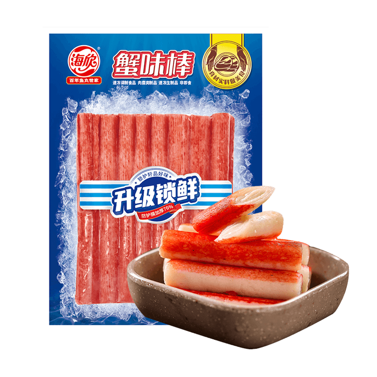海欣 蟹味棒235g蟹柳蟹肉棒蟹鱼糜≥55%麻辣烫关东煮火锅食材低脂寿司 菜管家商品