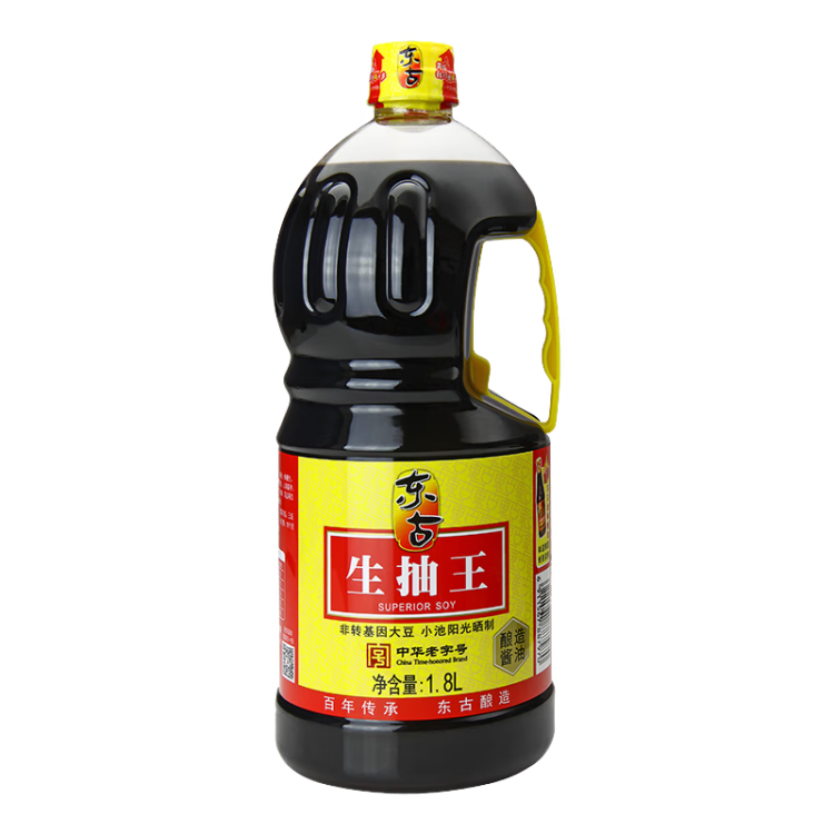 東古 生抽王【釀造醬油】1.8L 紅燒炒菜涼拌鮮味足 中華老字號 菜管家商品