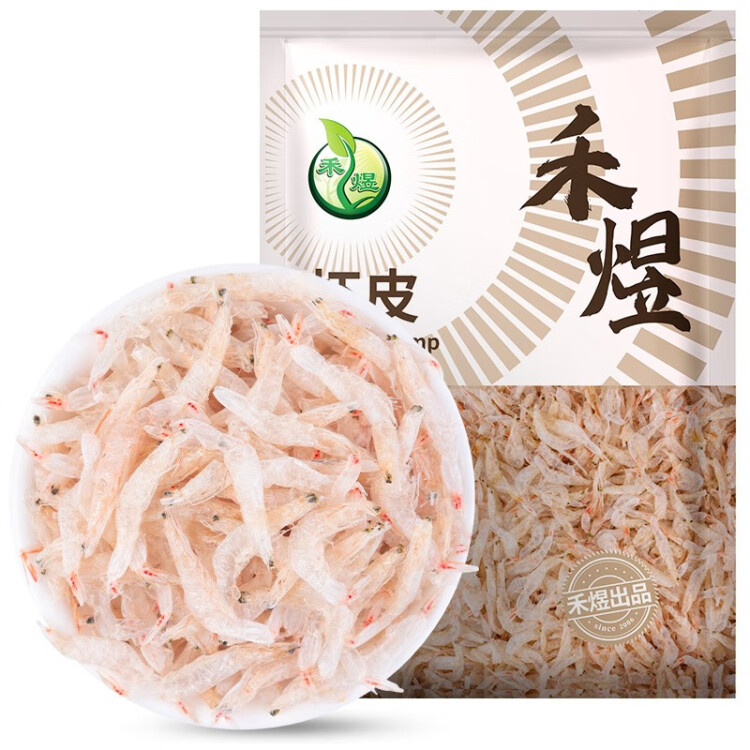 禾煜 淡干蝦皮80g  不熏不摻不染 蝦米干  海鮮海產干貨 煲湯涼拌食材