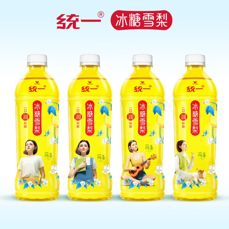 统一 冰糖雪梨（梨汁饮料） 500ml*15瓶 整箱装 菜管家商品