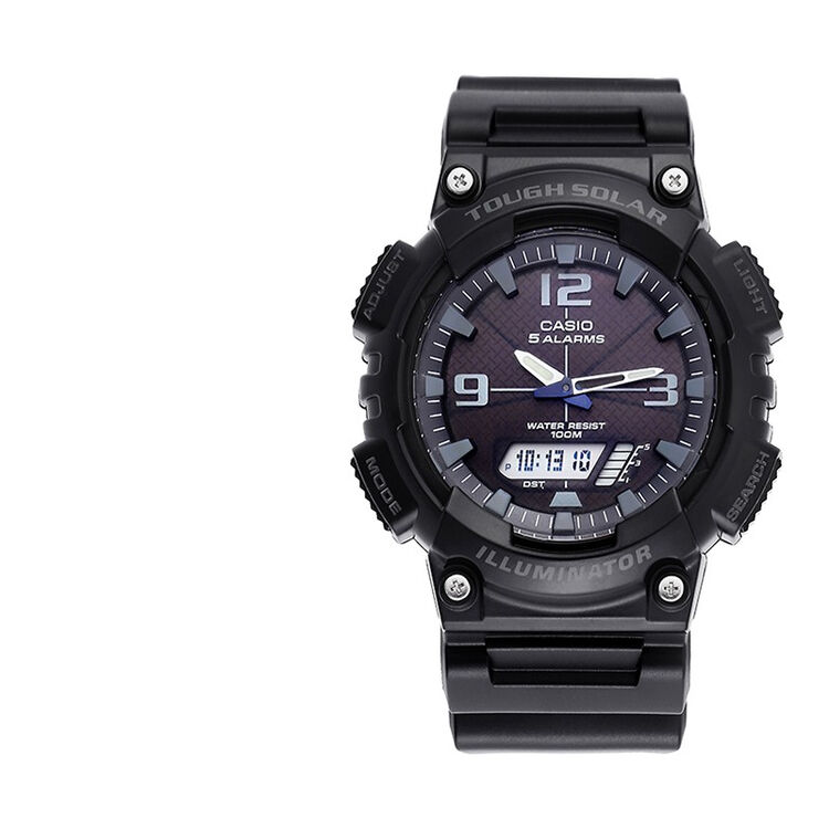 casio卡西欧男表女表学生手表男仕户外运动太阳能双显电子表防水石英
