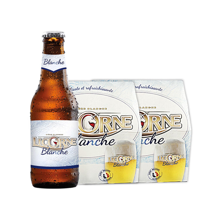 利库尼（LICORNE）白啤酒 250ml*12瓶 法国原装进口 光明服务菜管家商品 