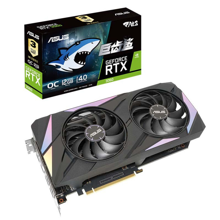 华硕 Asus Ats Geforce Rtx 3060 O12g Gaming 巨齿鲨系列电竞游戏专业独立显卡【图片 价格 品牌 评论】 京东 5808