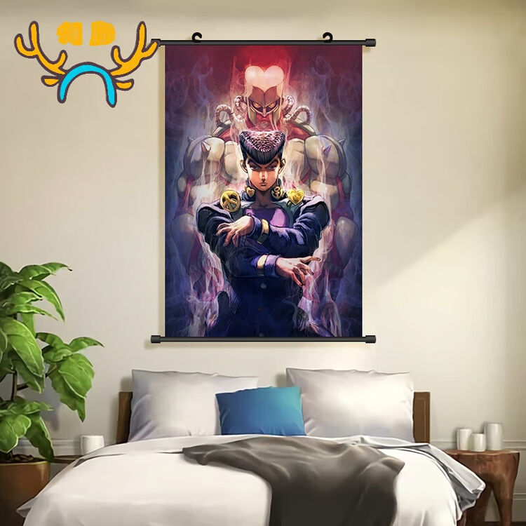 Jojo的奇妙冒险挂画jo太郎dio吉良吉影乔鲁诺超大动漫海报壁纸定制东方仗助艺术布 高 40x60cm 图片价格品牌评论 京东
