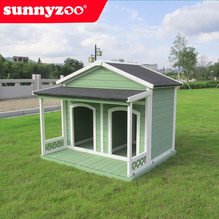 sunnyzoo户外实木狗屋室内室外木制狗窝双门间别墅阳台宠物屋防水防晒 无门 原始款【图片 价格 品牌 评论】-京东