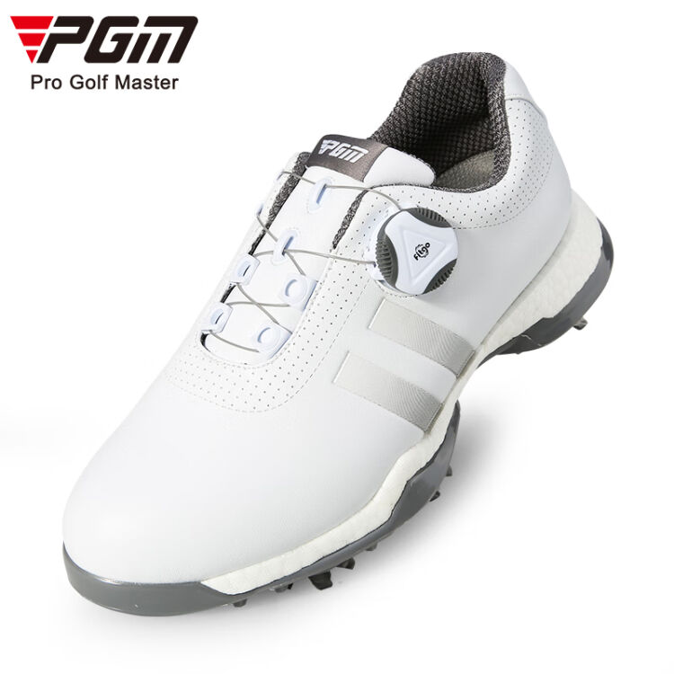 PGM 新款高尔夫女鞋旋钮鞋带运动球鞋防侧滑/活动钉爆米花中底轻软XZ171 