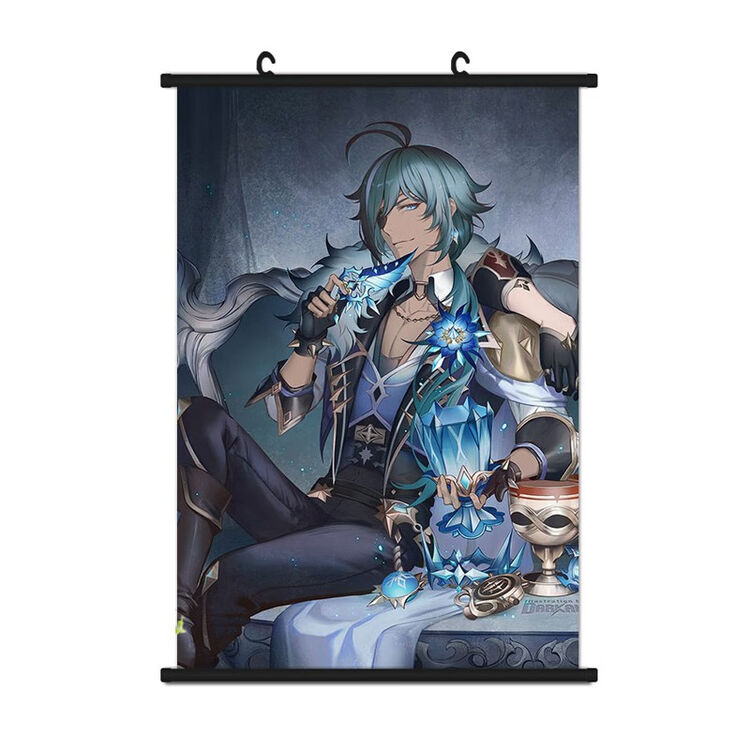 刻沫原神凯亚寒风剑士蒙德游戏周边海报动漫挂画二次元卧室宿舍装饰