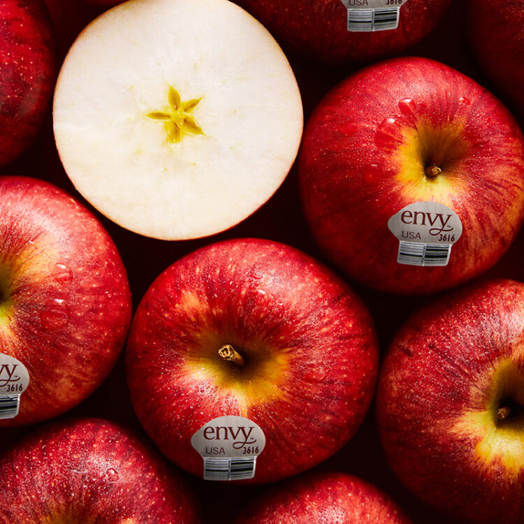 爱妃（envy）苹果6粒礼盒装 特级巨无霸果 单果220g-270g 生鲜 进口新鲜水果 光明服务菜管家商品 