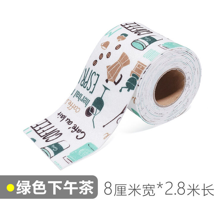 水槽防水贴浴室洗手台吸水垫卫生间厨房洗菜盆自粘吸湿贴防水贴纸绿色下午茶8x280cm 图片价格品牌评论 京东