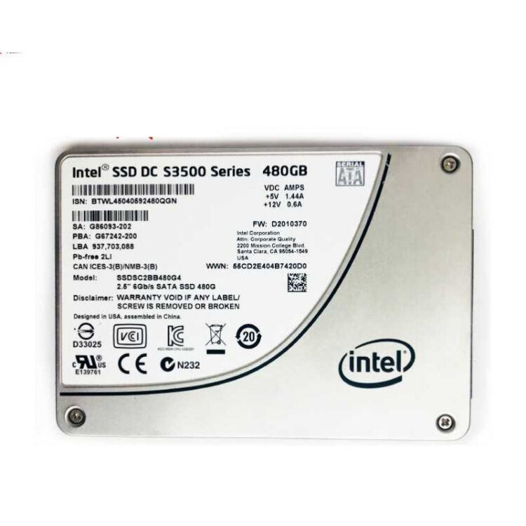 Intel英特尔S3610/s3710 200G 480G 800G 企业级SSD固态硬盘MLC 深蓝色