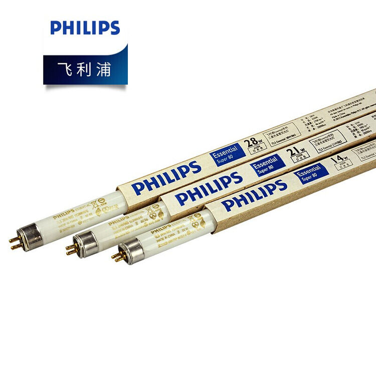 PHILIPS飞利浦灯管T5日光灯直管荧光灯管14W/840中性光4000K 40支/箱【图片 价格 品牌 评论】-京东