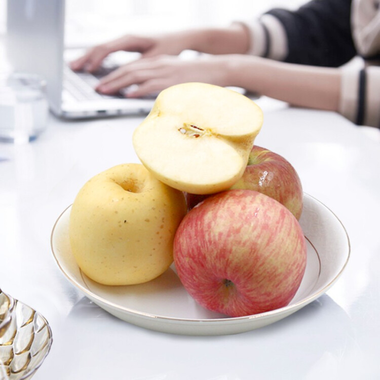 京鲜生 烟台红富士苹果 4个一级铂金果 单果160-190g 简装水果 光明服务菜管家商品 