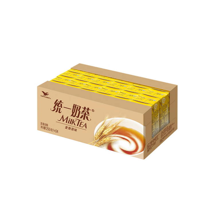 统一 奶茶（麦香原味） 250ml*24盒（新老包装随机发货） 光明服务菜管家商品 