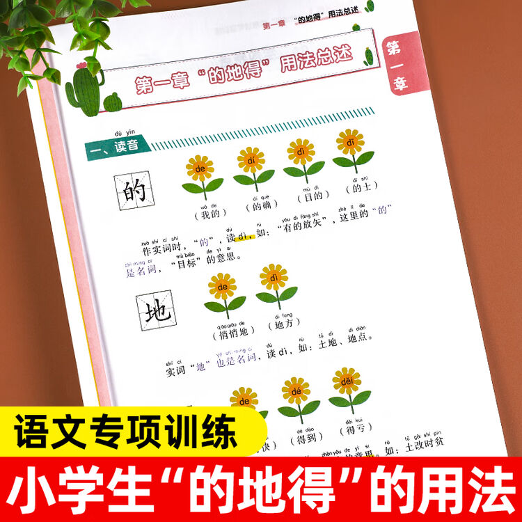 小学语文知识点练习“的地得”的用法专项训练习大全人教版一年级二年级三年级小学生通用形容词动词副词作业题练习册小学语文语法结构助词词组句子训练 ...