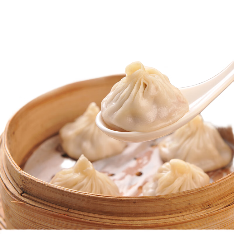 金城食品 灌汤小笼包480g 24只装 鲜肉汤包 广式早茶点心 早餐包子 面点 菜管家商品 商品图