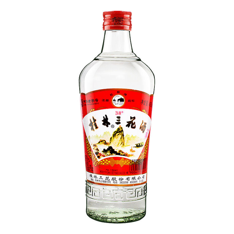 桂林三花酒 米香型 玻瓶 38度 480ml 单瓶装【图片 价格 品牌 评论】-京东