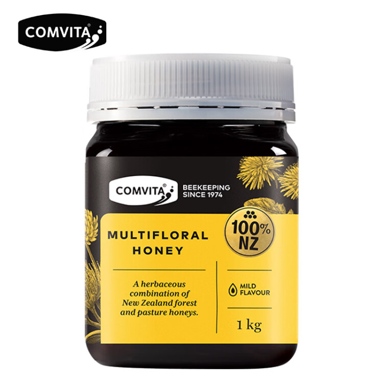 康维他（Comvita）多花种蜂蜜1000g*1瓶新西兰原装进口礼品送长辈送礼药食同源 光明服务菜管家商品