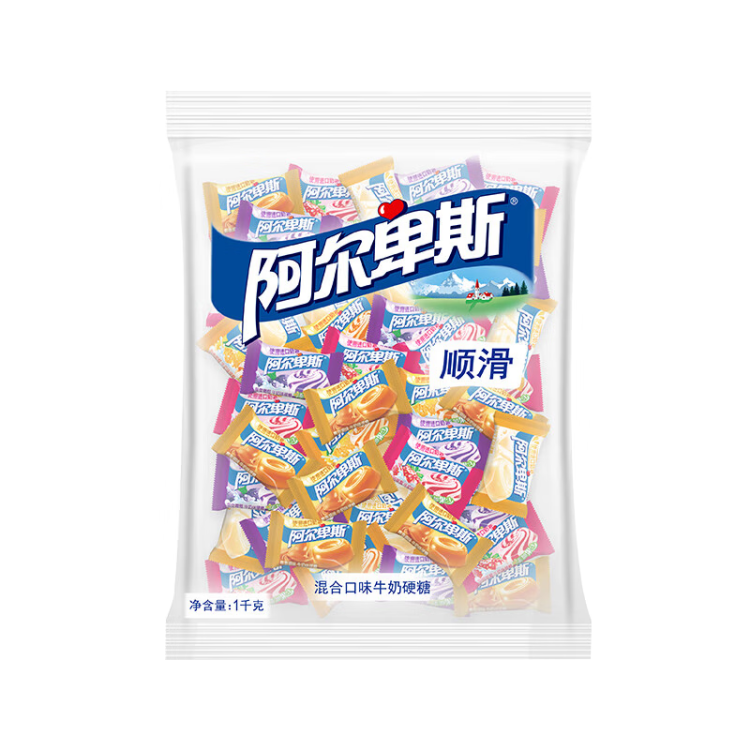 阿爾卑斯 混合口味硬糖1kg 休閑兒童水果糖果散裝零食聚會分享 菜管家商品