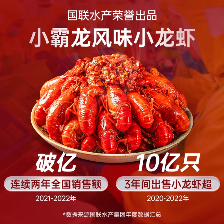 GUO LIAN国联 十三香小龙虾750g 4-6钱 净虾500g 中号18-24只加热即食 光明服务菜管家商品 
