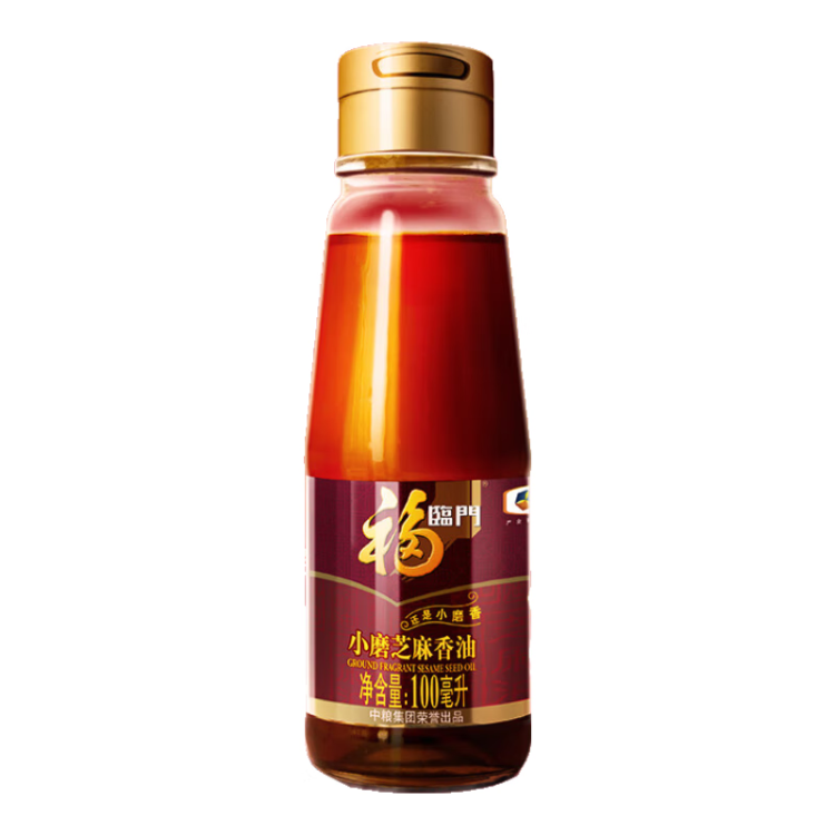 福临门 食用油 一级小磨香油100ml 纯芝麻油 凉拌调味烹饪火锅 中粮出品 菜管家商品 商品图
