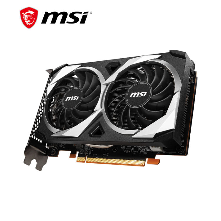 微星（MSI）Radeon RX 6500 XT MECH 2X 4G OC 电竞游戏设计电脑显卡