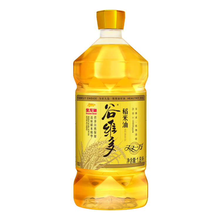 金龙鱼 食用油 谷维多双一万稻米油1.8L 谷维素10000PPM 光明服务菜管家商品