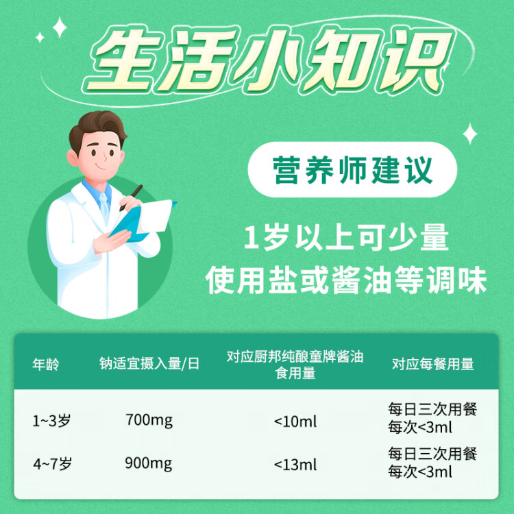 廚邦醬油 純釀小童牌生抽 醬油【特級零添加醬油】150ml小瓶調(diào)味品 光明服務(wù)菜管家商品